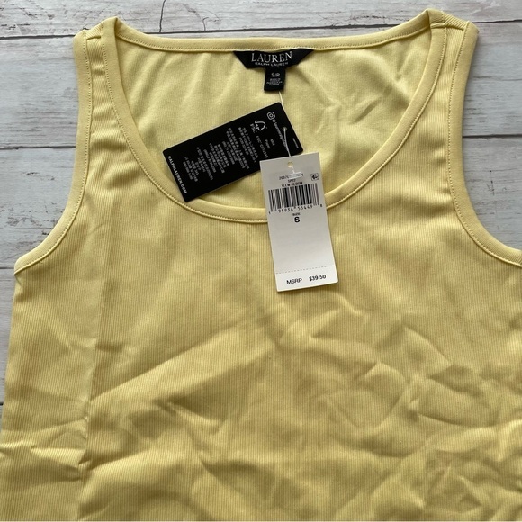 Ralph Lauren Cotton-Blend Tank Top Yellow Size Small minimalists quite luxury - Picture 5 of 5